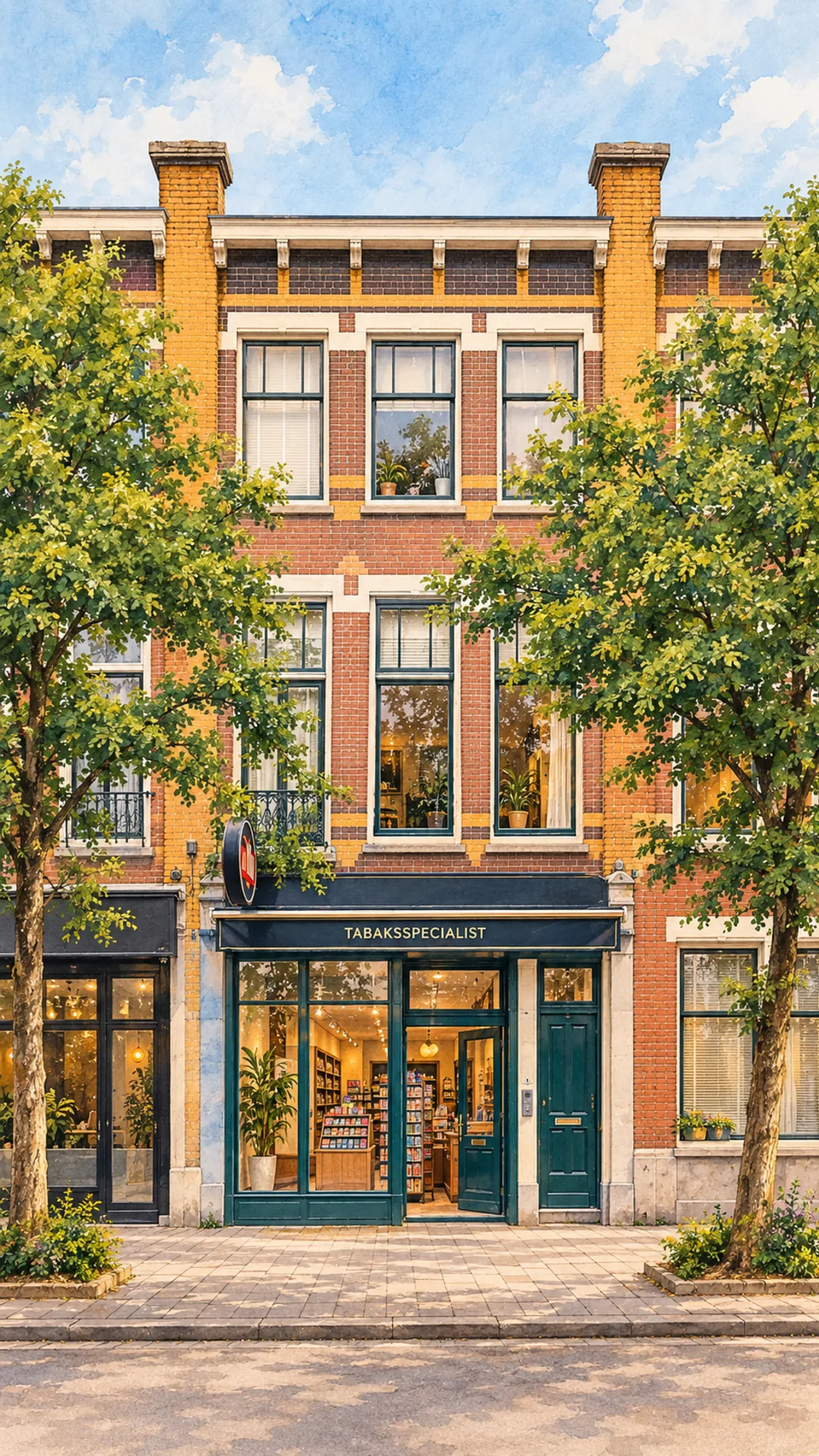 Illustration of 1e Middellandstraat 17-B